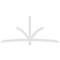 Ekena Millwork Davenport Architectural Grade PVC Gable Bracket, 108"W x 49 1/2"H x 4"D x 4"F, 11/12 Pitch GBP108X50X0404DAV00 - alternate 3